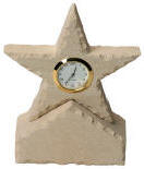 Limestone Star Clock